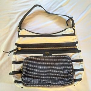 Fossil Nautical Theme Shoulder Bag